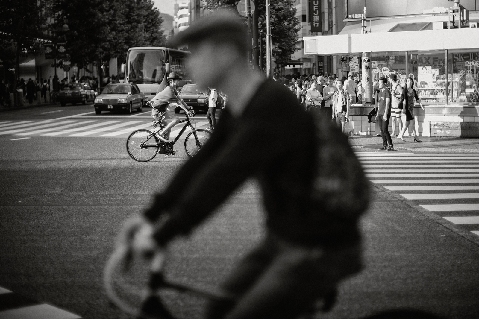 自転車+帽子