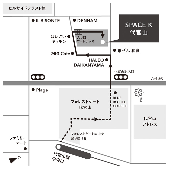 SPACE K 地図